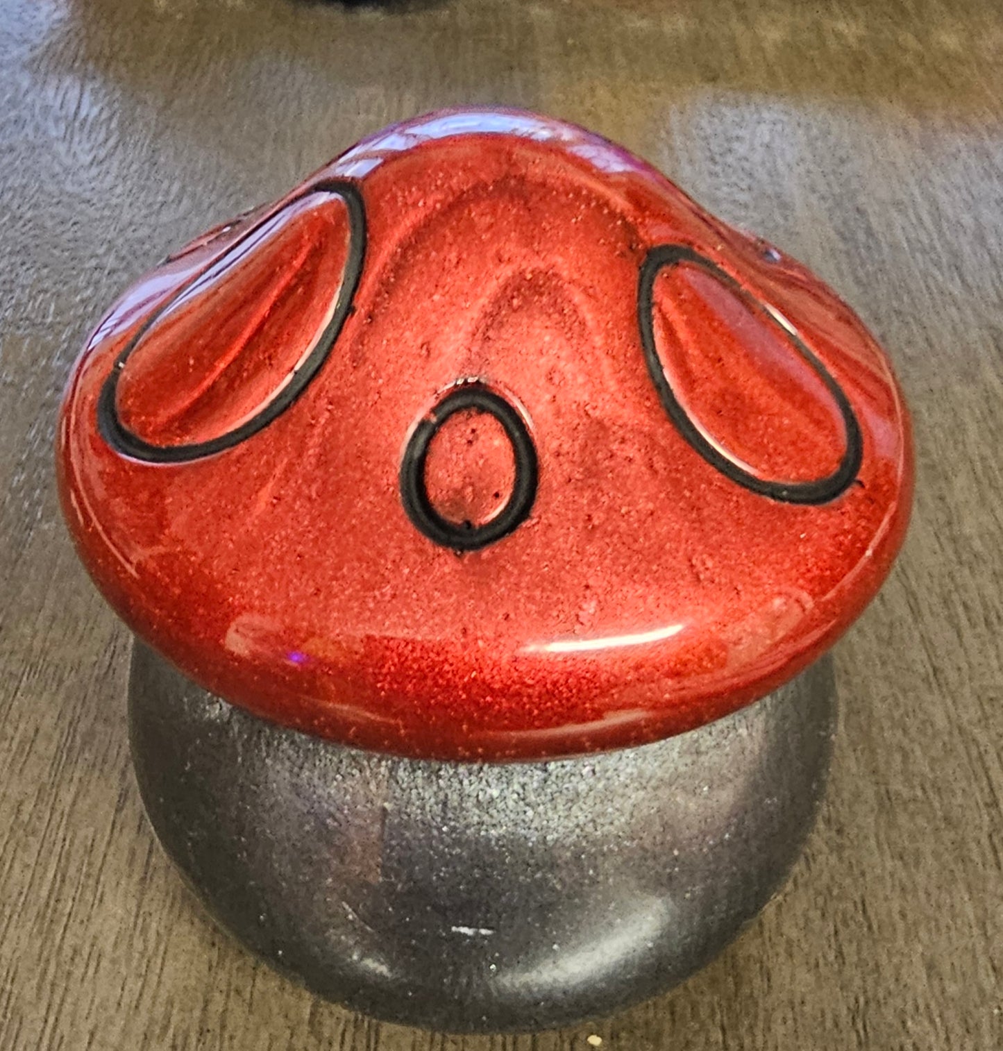 Resin Mushroom Jar