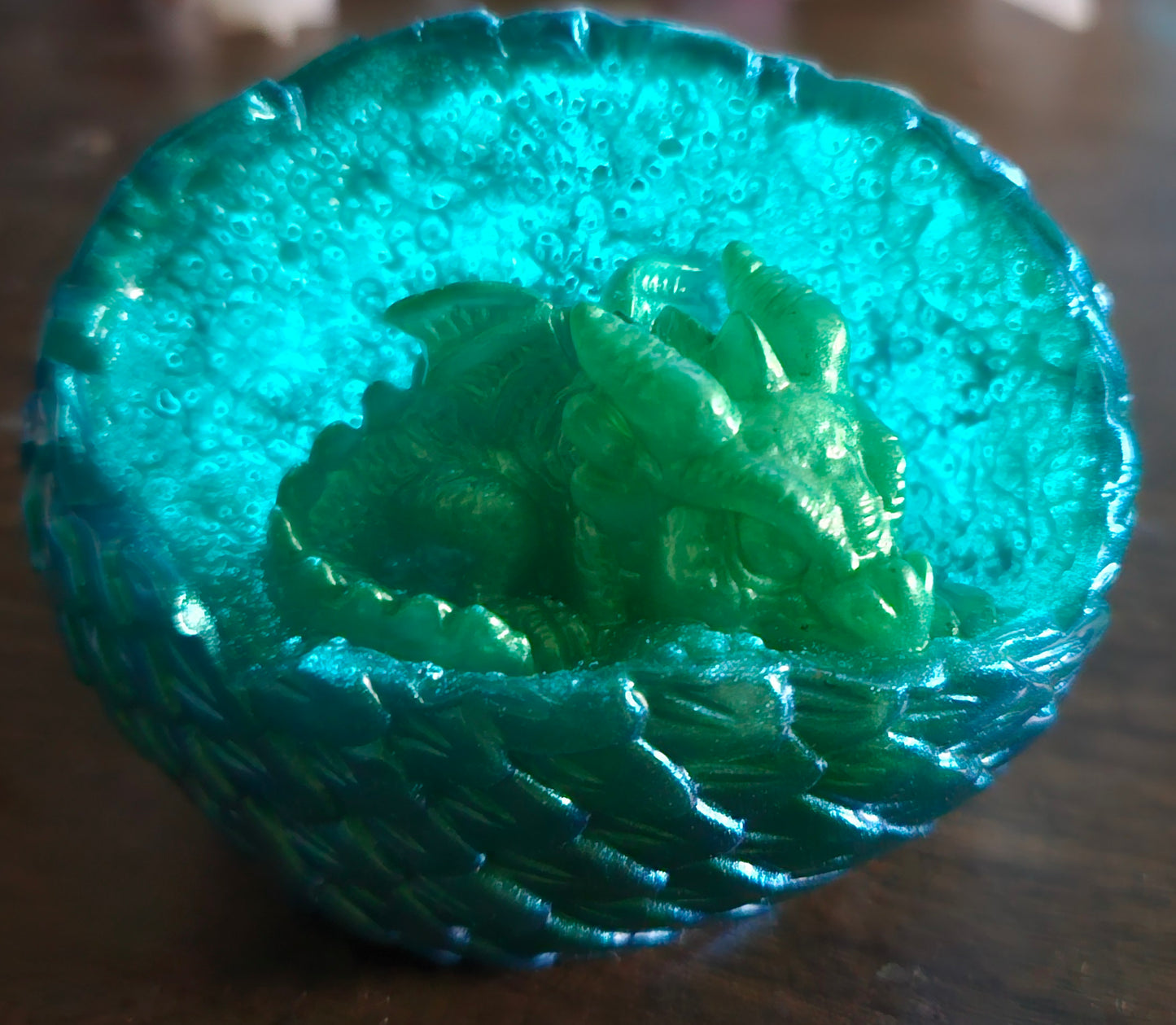 3D Baby Dragon in Egg Resin