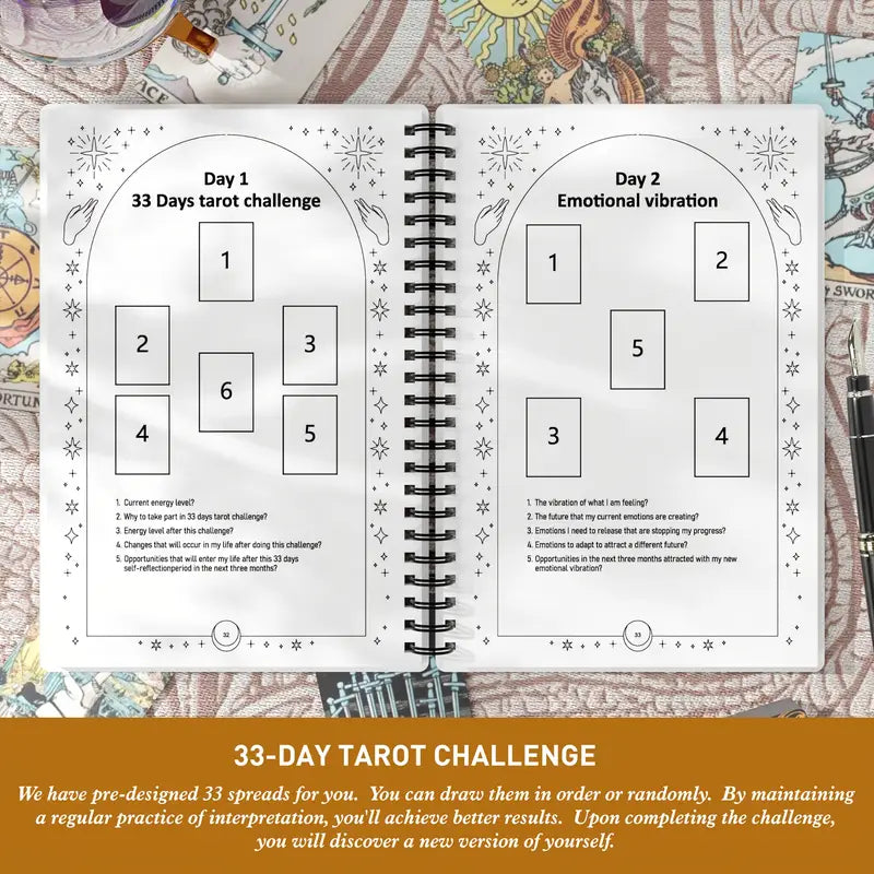 33 Day Tarot Challenge Journal