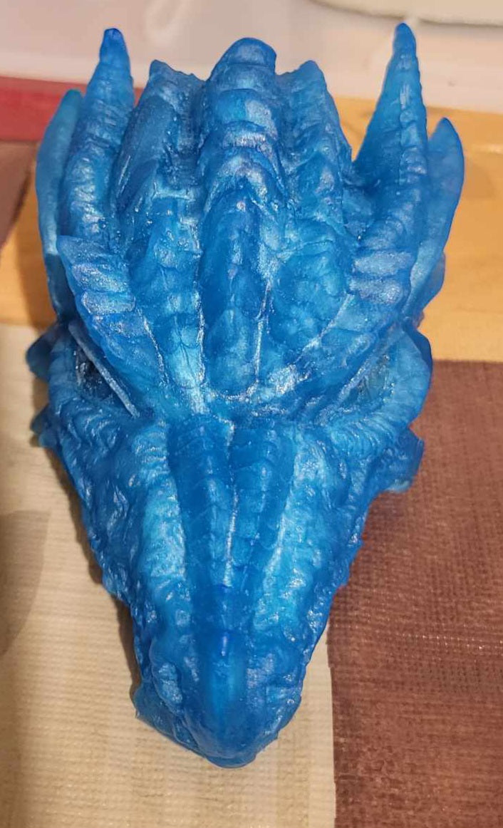 Glow in the dark dragon head