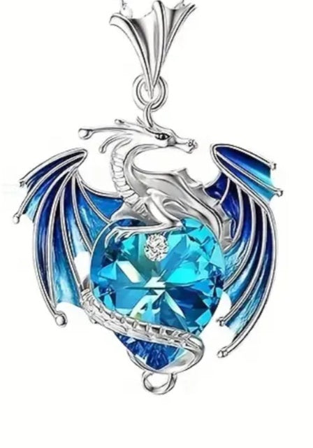 Blue Dragon Necklace