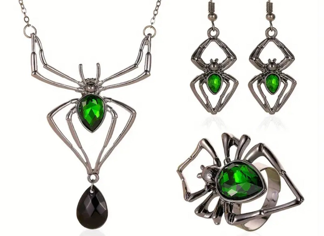 Spider Necklace Set