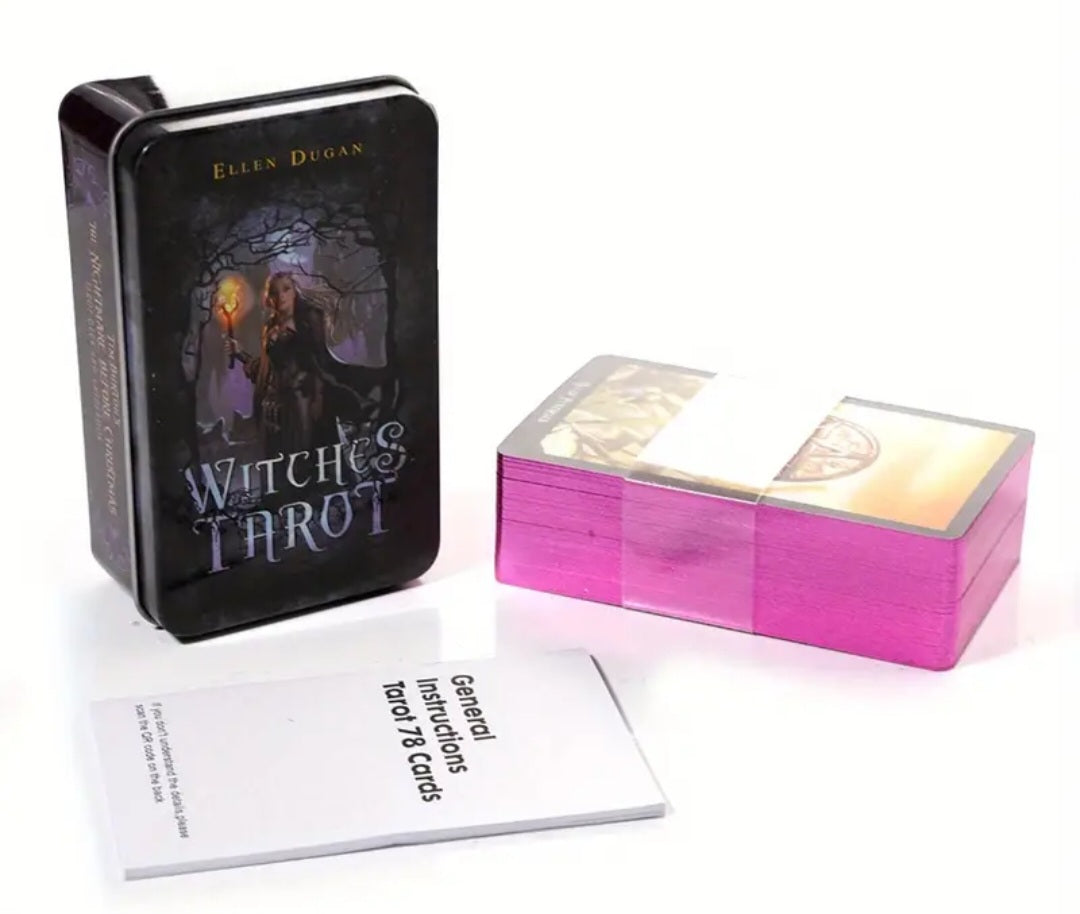 Witches Tarot Deck in Tin Case