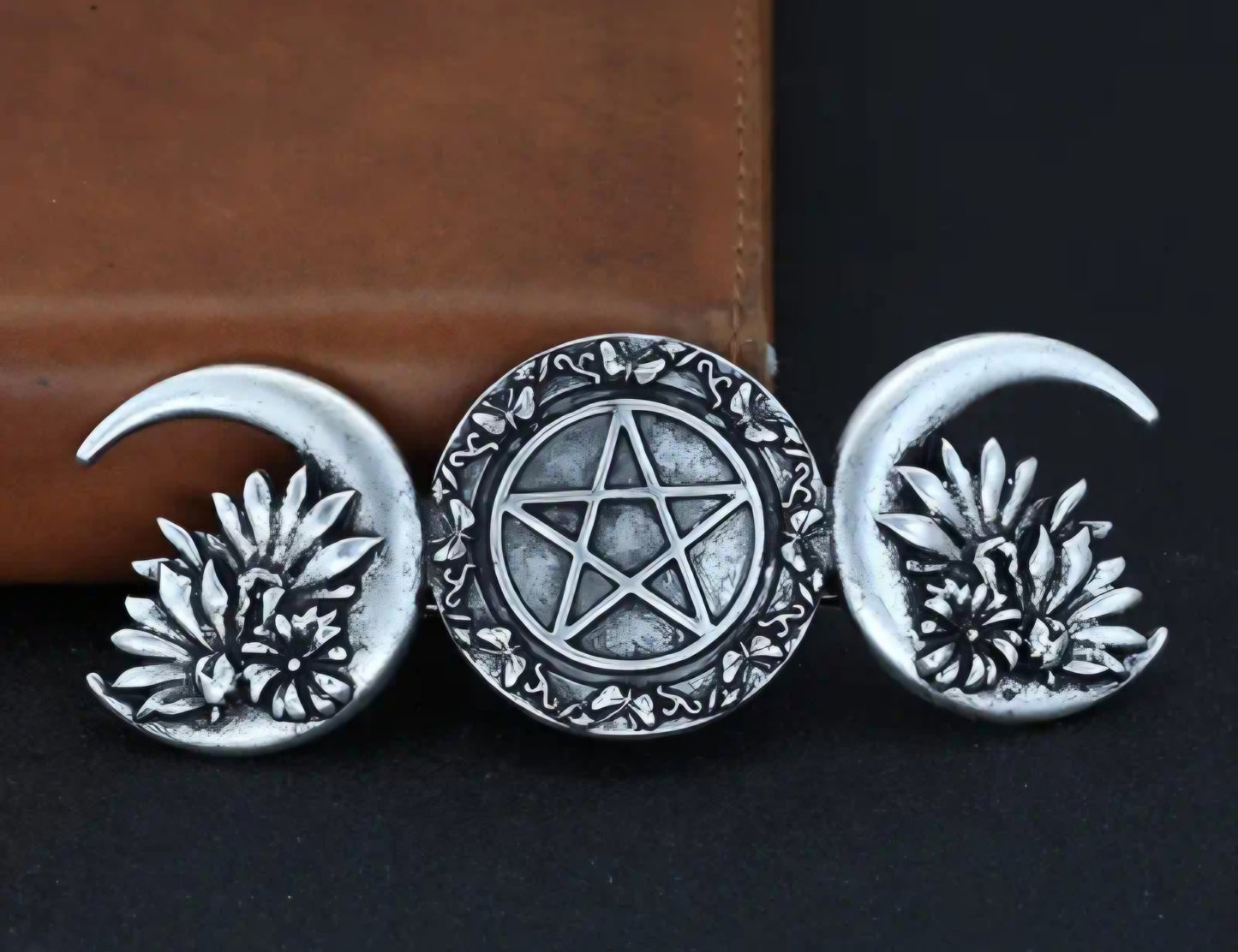 Triple Moon hair clip