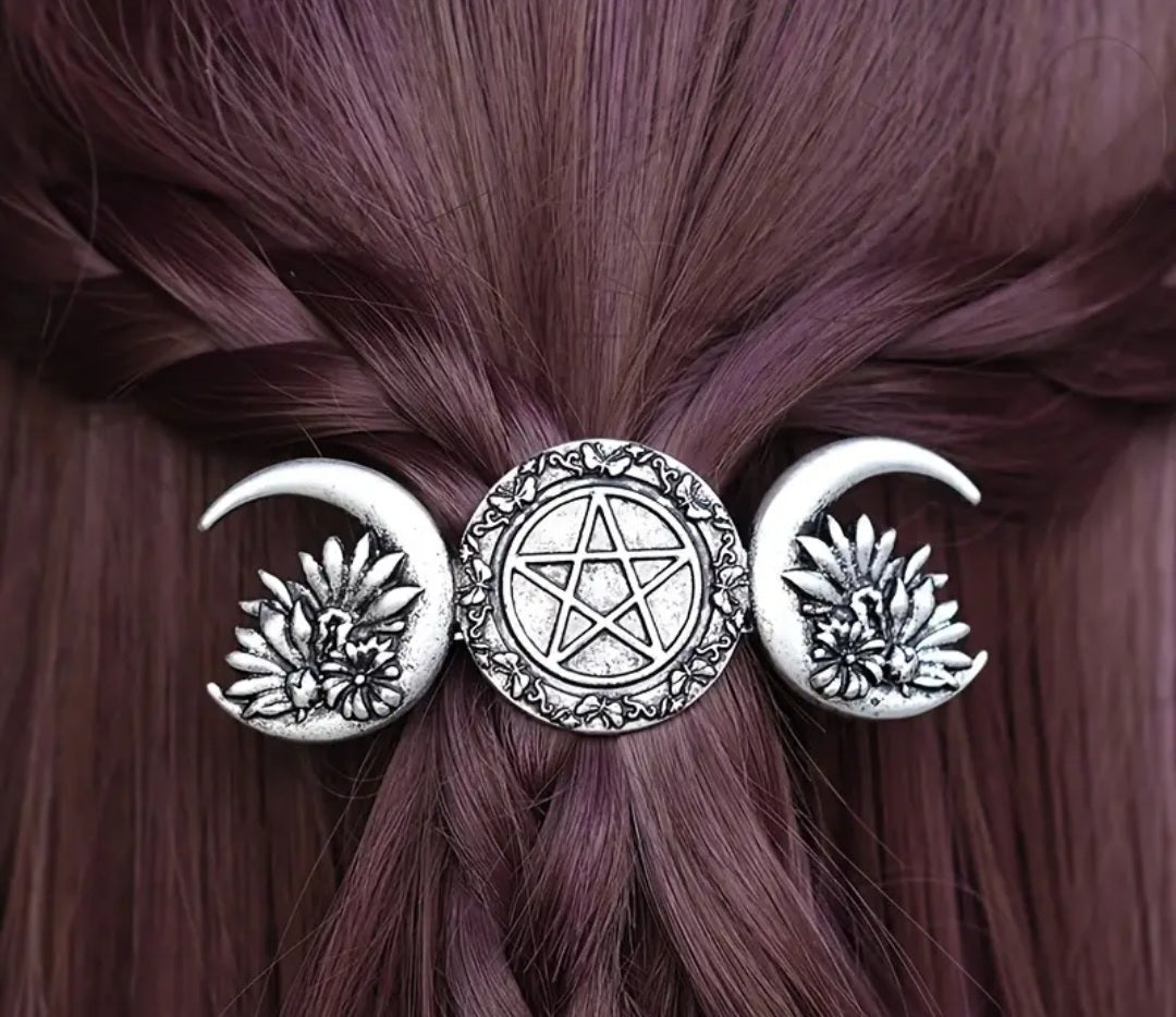 Triple Moon hair clip