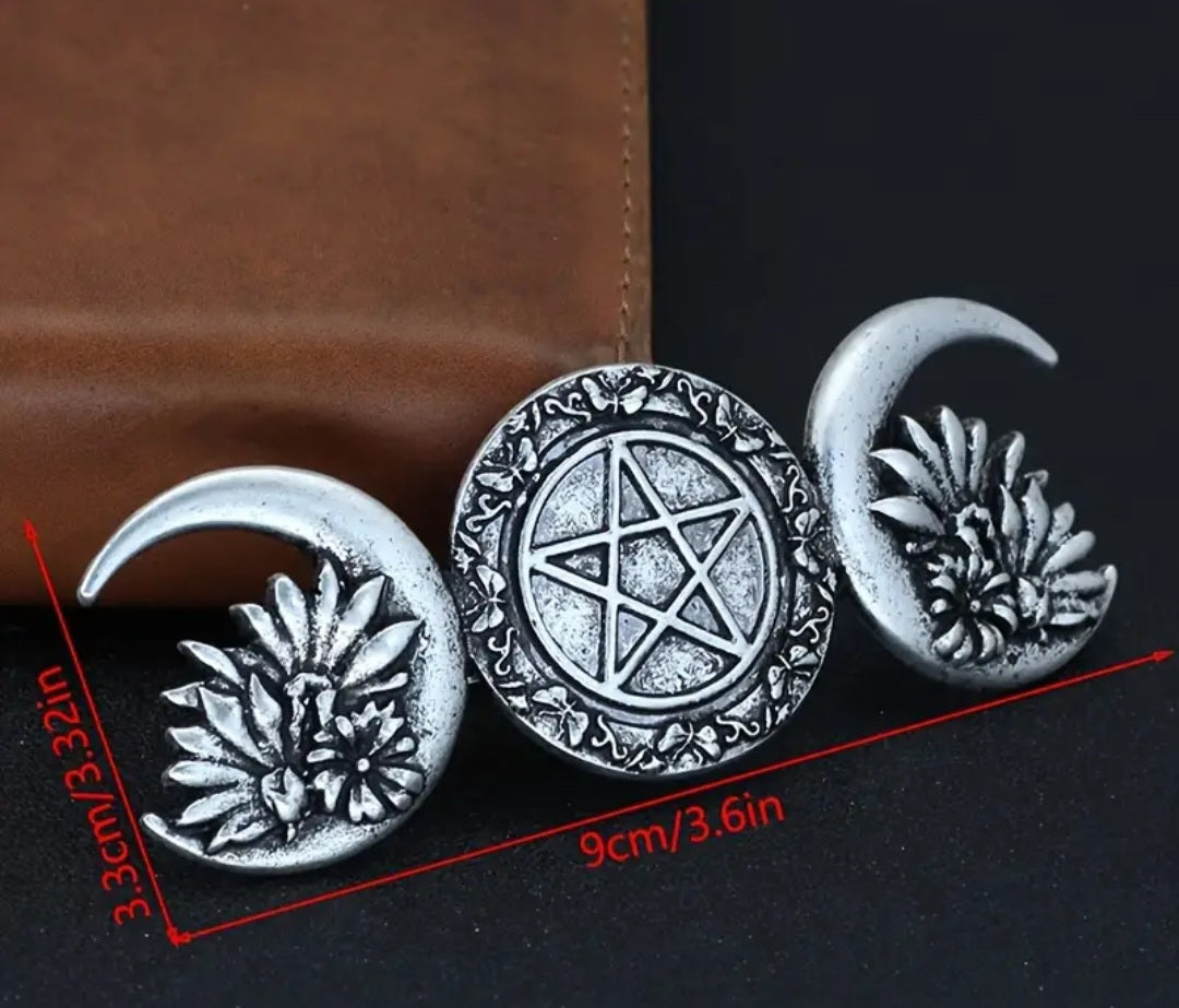 Triple Moon hair clip