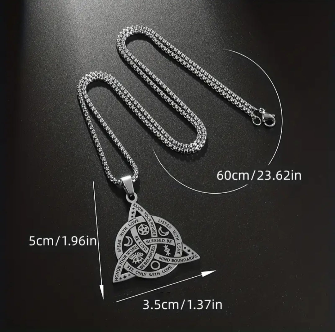 Witch Celtic Knot Necklace