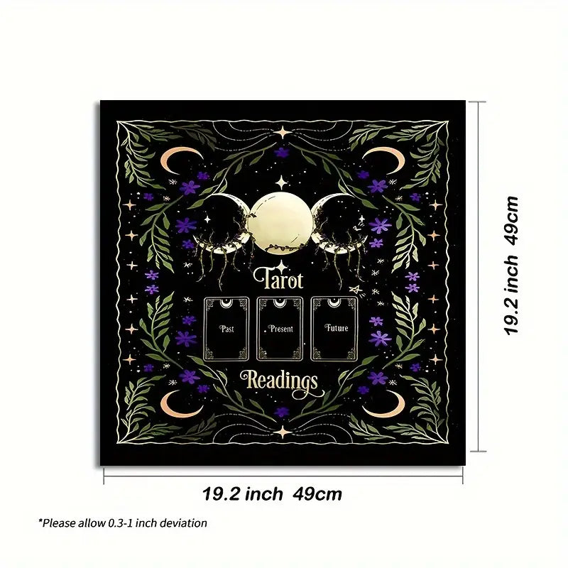 Polyester Tarot Reading Altar Cloth - 3 card reading