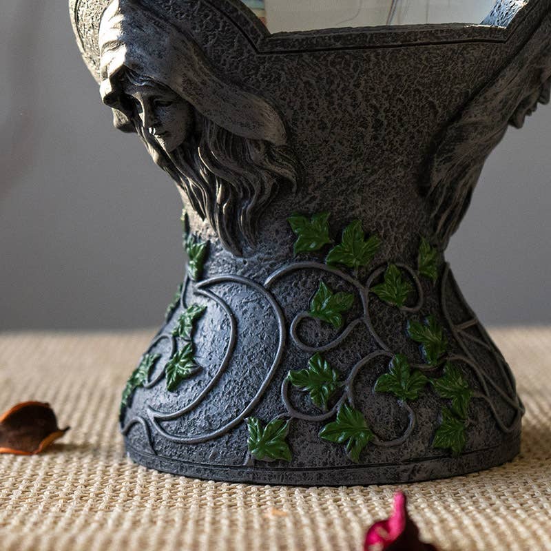 Mother, Maiden and Crone Crystal Ball Stand C/8
