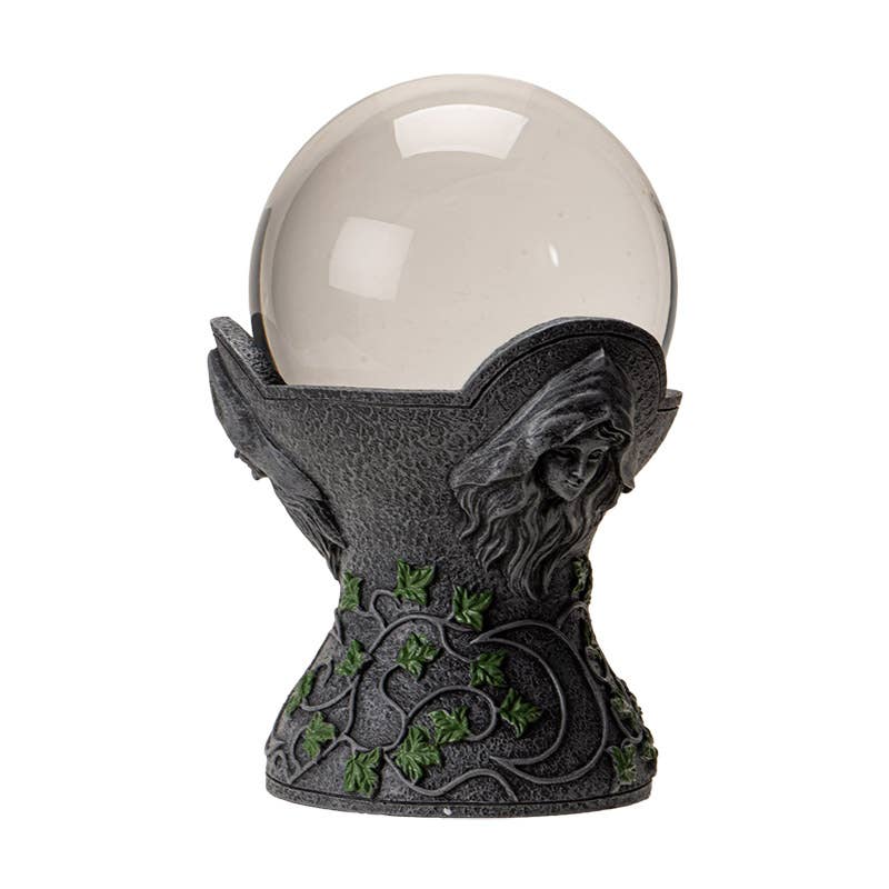 Mother, Maiden and Crone Crystal Ball Stand C/8