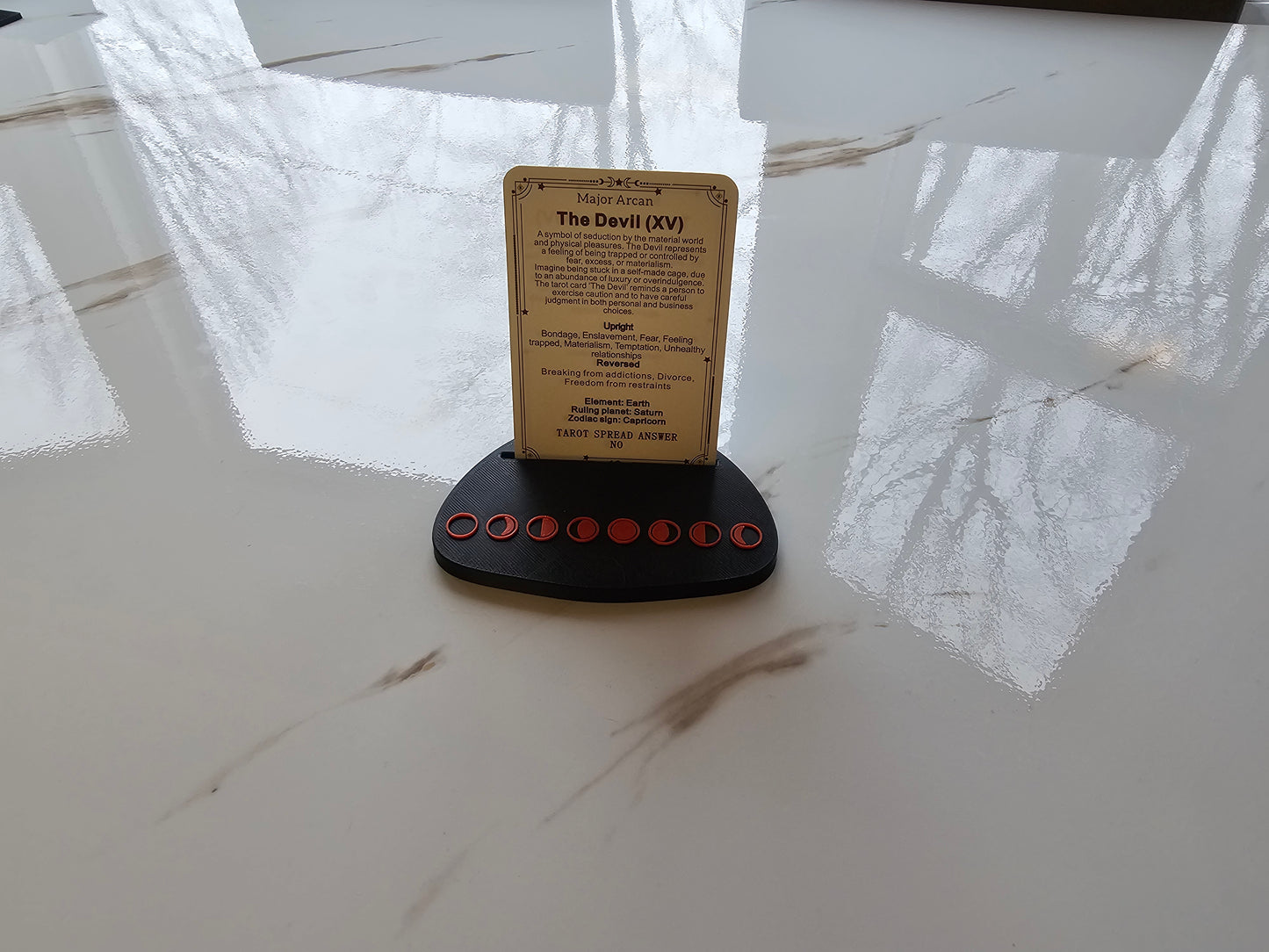 3D Printed Moon Phases Tarot Card holder