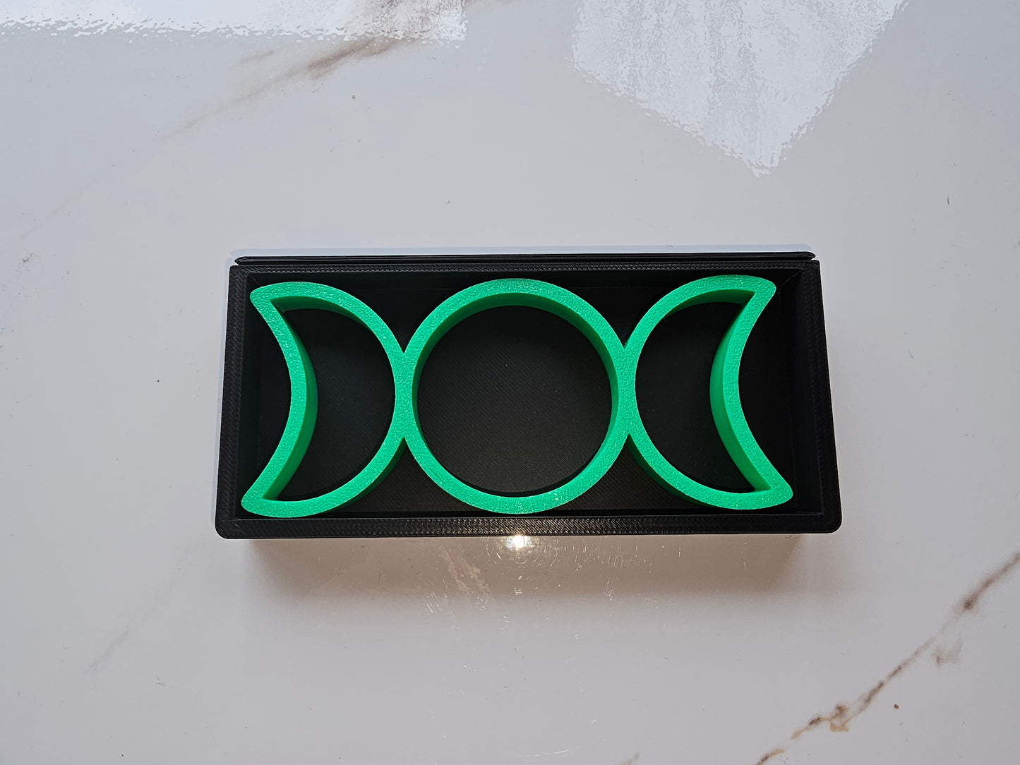 3D Printed Triple Moon Tarot Card Holder and Tray