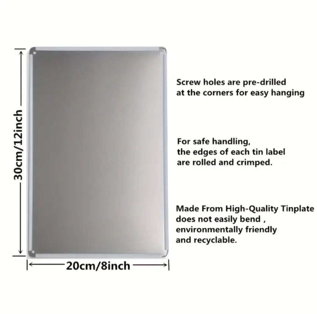 Tarot Cheat Sheet Metal Sign