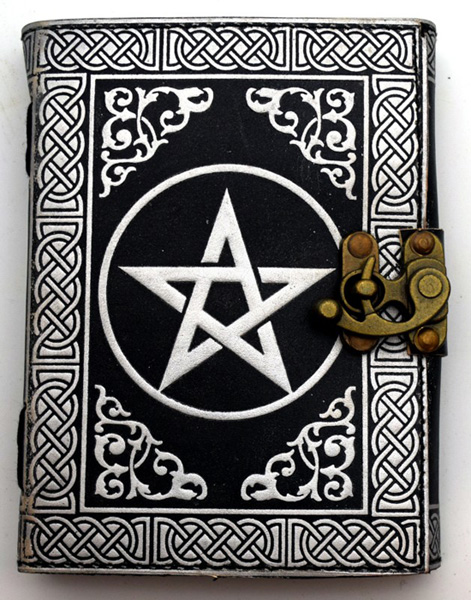 Sliver/Black Pentagram Journal