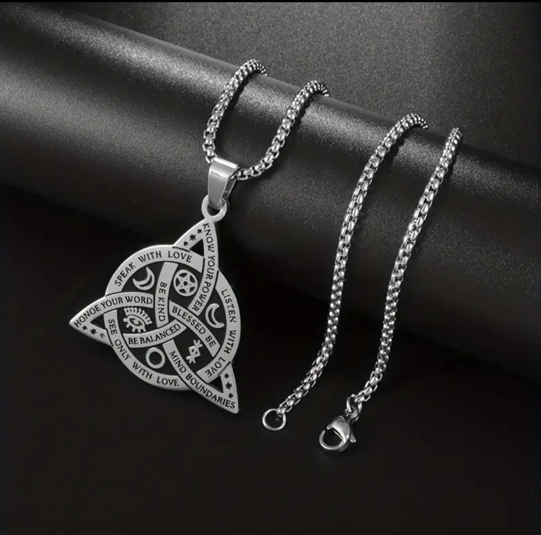 Witch Celtic Knot Necklace