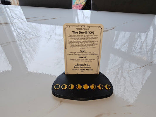 3D Printed Moon Phases Tarot Card holder