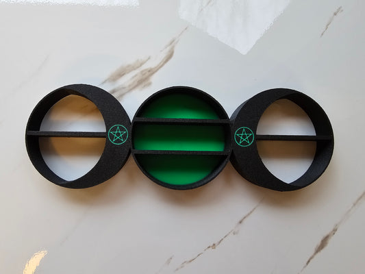 3D Printed Triple Moon Wall Shelf