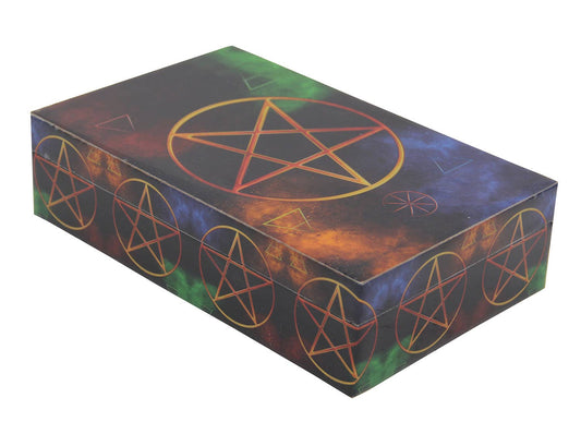 Pentagram Decorative Jewelry Trinket Keepsake Storage Box