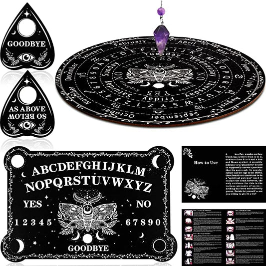 Moth Ouija Board and Pendulum Set
