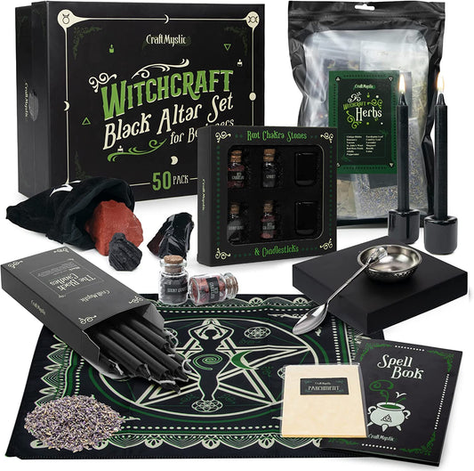 Witchcraft Black Altar Set for Beginners