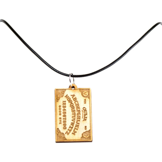Ouija Board Necklace Pendant With 18" Black Cord