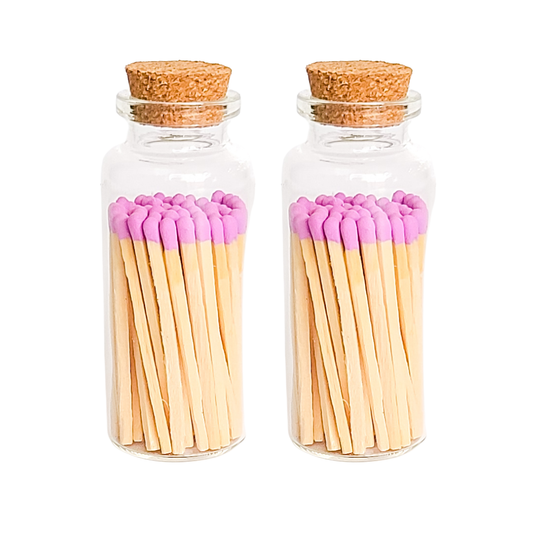 Lilac Matches in Medium Corked Vial
