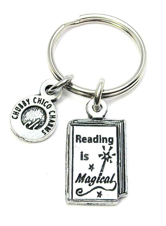 Reading Is Magical Key Chain Book Lover Avid Reader