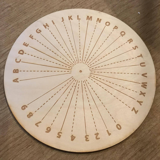 4 inch Wood Engraved Pendulum Board
